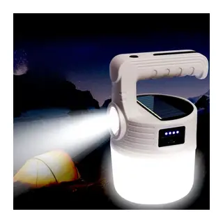 LED Güneş Enerjili Kamp Lambası–2000 Lümen Süper Parlak, 5 Aydınlatma Modlu,USB ile Şarj Edilebilir Dış Mekan,Asılabilir Torch El Feneri