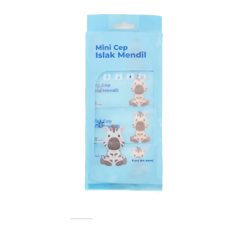 Mini Cep Islak Mendil Günlük Pratik 8'li Paket