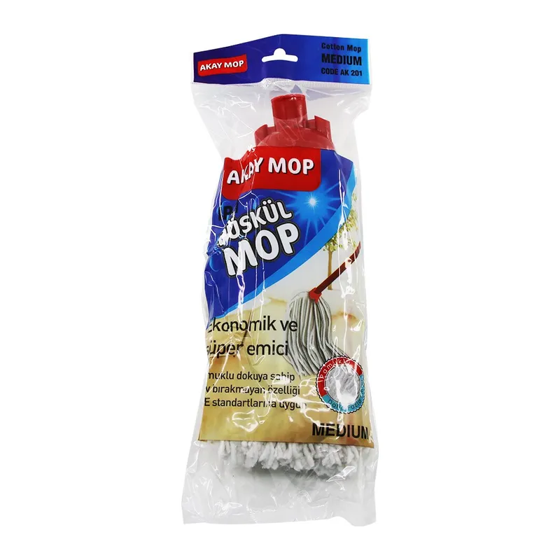 Medıum Örgülü İpli Püskül Pamuk Mop