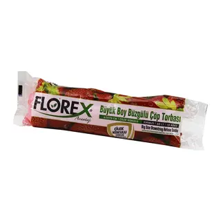 250 ADET FLOREX-502 ÇİLEK KOKULU BÜZGÜLÜ BÜYÜK 10PCS 65X70CM ÇÖP TORBASI 25x10=250