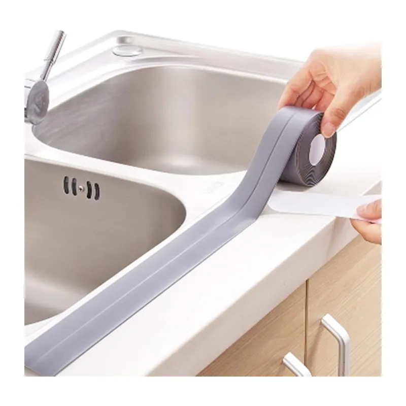 Gri Su Sızdırmaz Banyo Mutfak Lavabo Küvet İzolasyon Şerit Bant