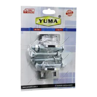 Yuma YM-730-1 Kapı Emniyet Rezesi Asma Kilit Takılabilir Menteşe