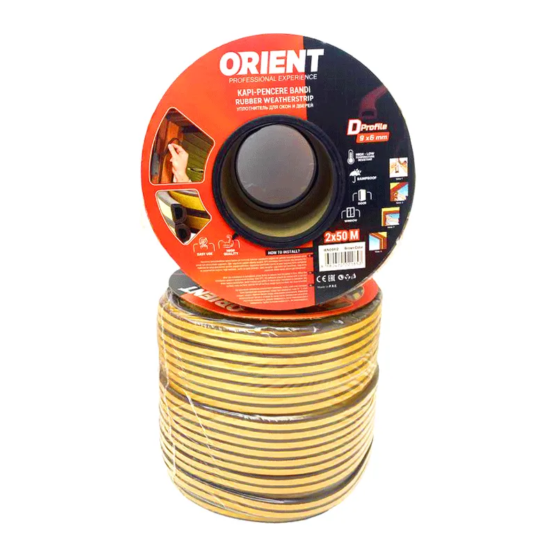 Kahverengi 100MT2X50MTBOBİN Fitil Kapı Pencere Bant