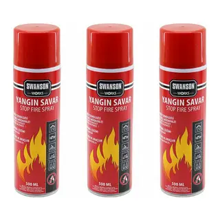 3 Adet Yangın Söndürücü - Yangın Savar Sprey 500ML + 500 Ml + 500 Ml Ev - Ofis - Oto Araç Ateş Boğucu Köpük Tabaka Oluşturur