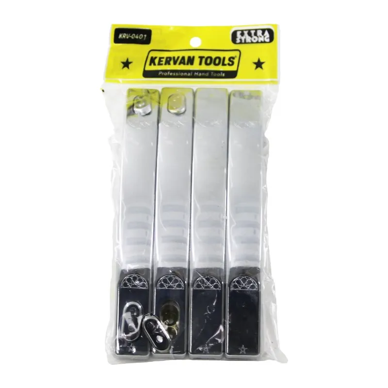 4PCS = 2TKM Plastik Krom Kaplama Duşakabin Kolu 10MM