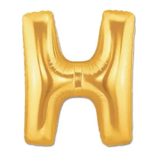 H Harf Folyo Balon Altın Renk 40 inç