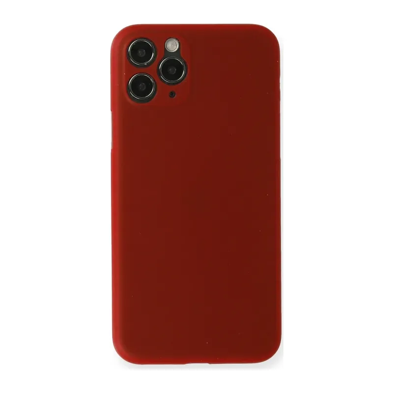 Apple iPhone 11 Pro Kılıf PP Ultra İnce Kapak - Kırmızı