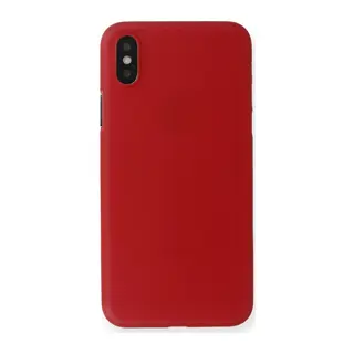 Apple iPhone X Kılıf PP Ultra İnce Kapak - Kırmızı