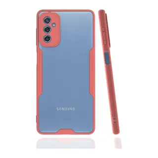Samsung Galaxy M52 5G Kılıf Platin Silikon - Pembe