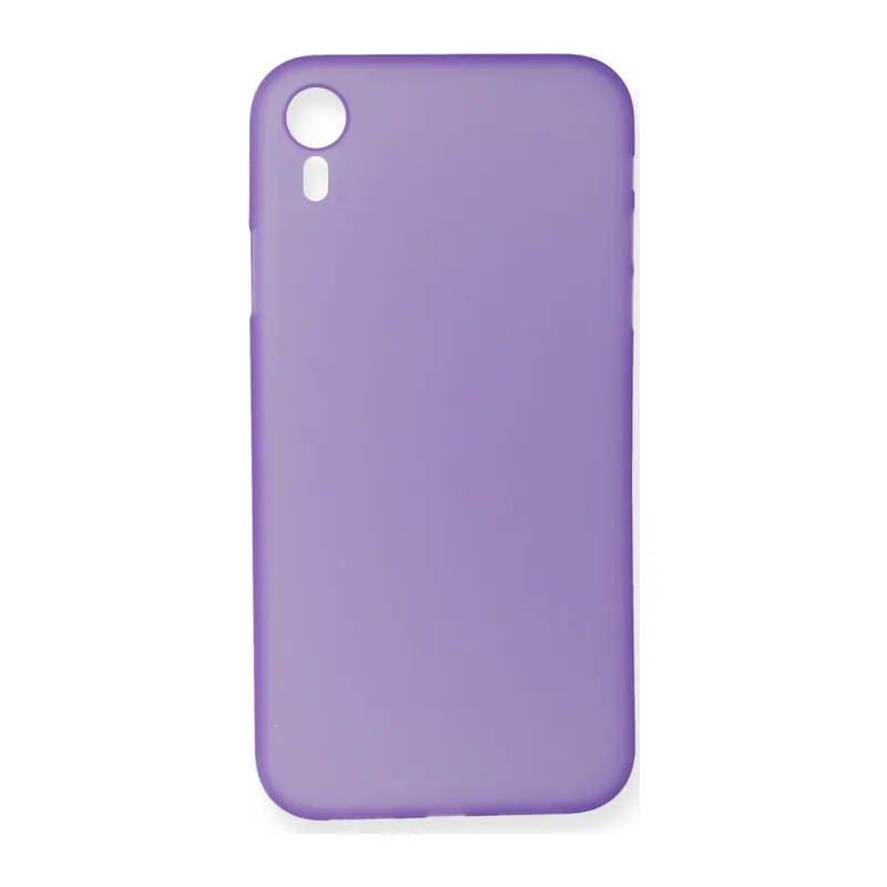 Apple iPhone XR Kılıf PP Ultra İnce Kapak - Mor