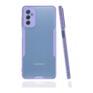 Samsung Galaxy M52 5G Kılıf Platin Silikon - Lila