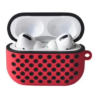 Apple Airpods Pro 2 (2.nesil) Spor Delikli Kılıf - Kırmızı-Siyah