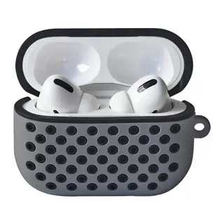 Apple Airpods Pro 2 (2.nesil) Spor Delikli Kılıf - Gri-Siyah