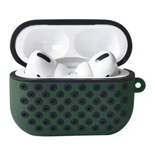 Apple Airpods Pro 2 (2.nesil) Spor Delikli Kılıf - Haki Yeşil-Siyah