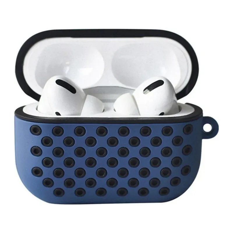 Apple Airpods Pro 2 (2.nesil) Spor Delikli Kılıf - Lacivert-Siyah