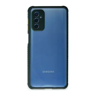 Samsung Galaxy M52 5G Kılıf Miami Şeffaf Silikon - Koyu Yeşil