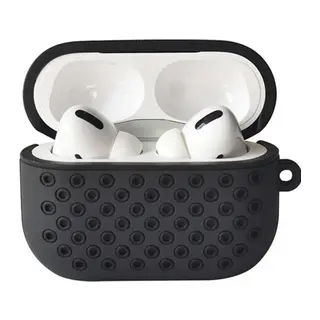Apple Airpods Pro 2 (2.nesil) Spor Delikli Kılıf - Siyah-Siyah