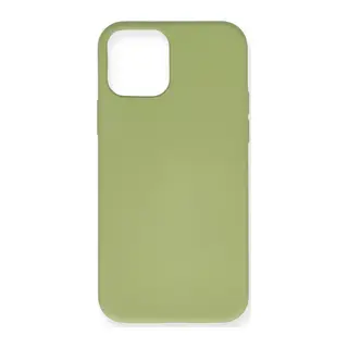Apple iPhone 12 Mini Kılıf Nano içi Kadife Silikon - Yeşil