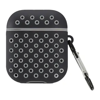 Apple Airpods 2 (2.nesil) Spor Delikli Kılıf - Siyah-Gri