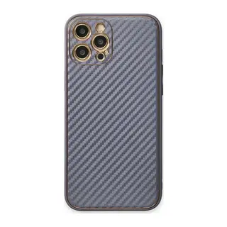Apple iPhone 12 Pro Kılıf Coco Karbon Silikon - Gri