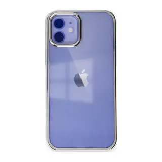 Apple iPhone 12 Kılıf Element Silikon - Gümüş