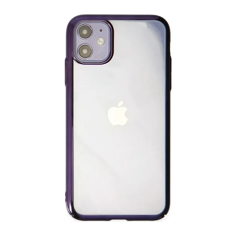 Apple iPhone 12 Kılıf Element Silikon - Mor