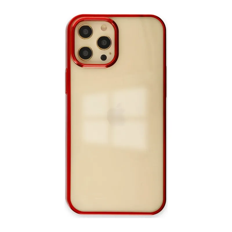 Apple iPhone 12 Pro Max Kılıf Element Silikon - Kırmızı