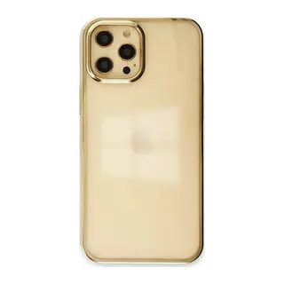 Apple iPhone 12 Pro Max Kılıf Element Silikon - Gold