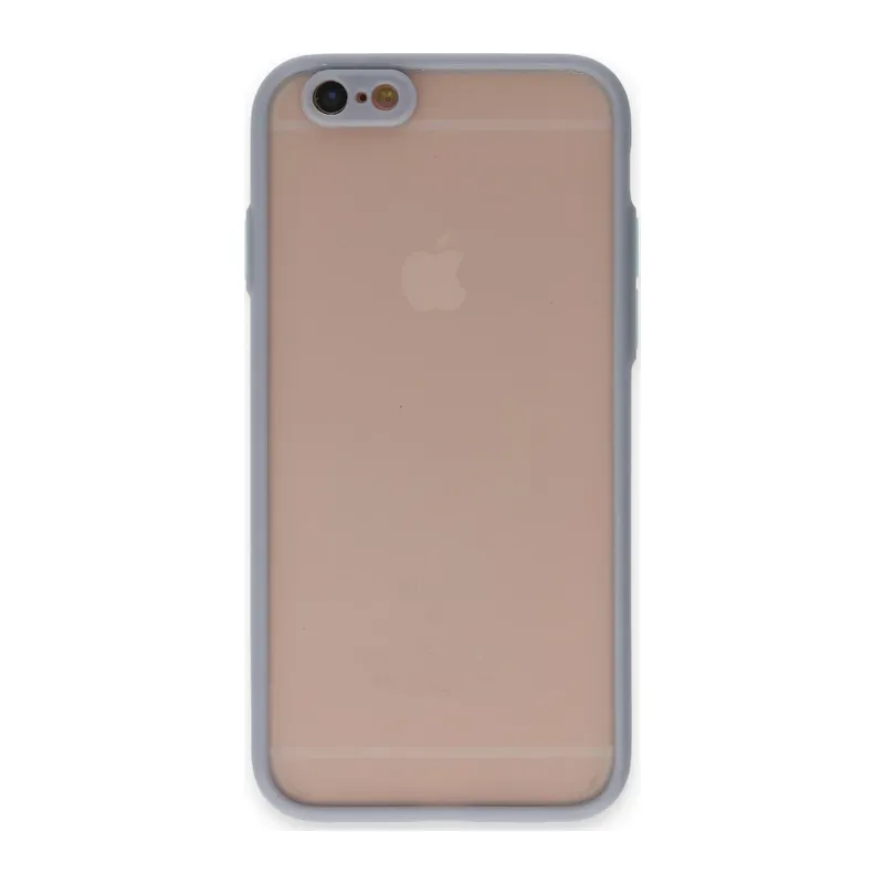 Apple iPhone 6 Kılıf Montreal Silikon Kapak - Gri