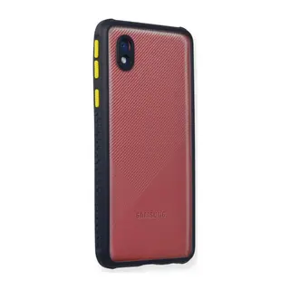 Samsung Galaxy A01 Core Kılıf Miami Şeffaf Silikon - Lacivert