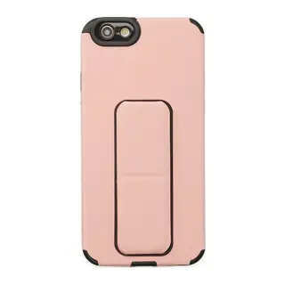 Apple iPhone 6 Kılıf Mega Standlı Silikon - Pudra