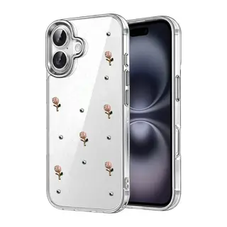 Apple iPhone 16 Fiyonk Desenli Kapak - Desen 6