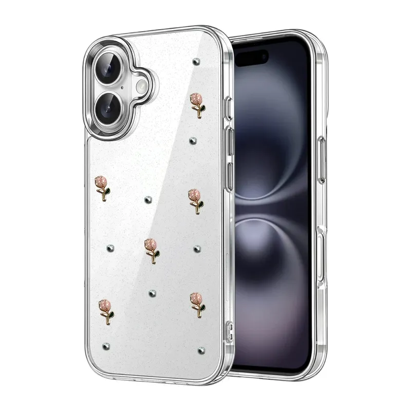 Apple iPhone 16 Fiyonk Desenli Kapak - Desen 6