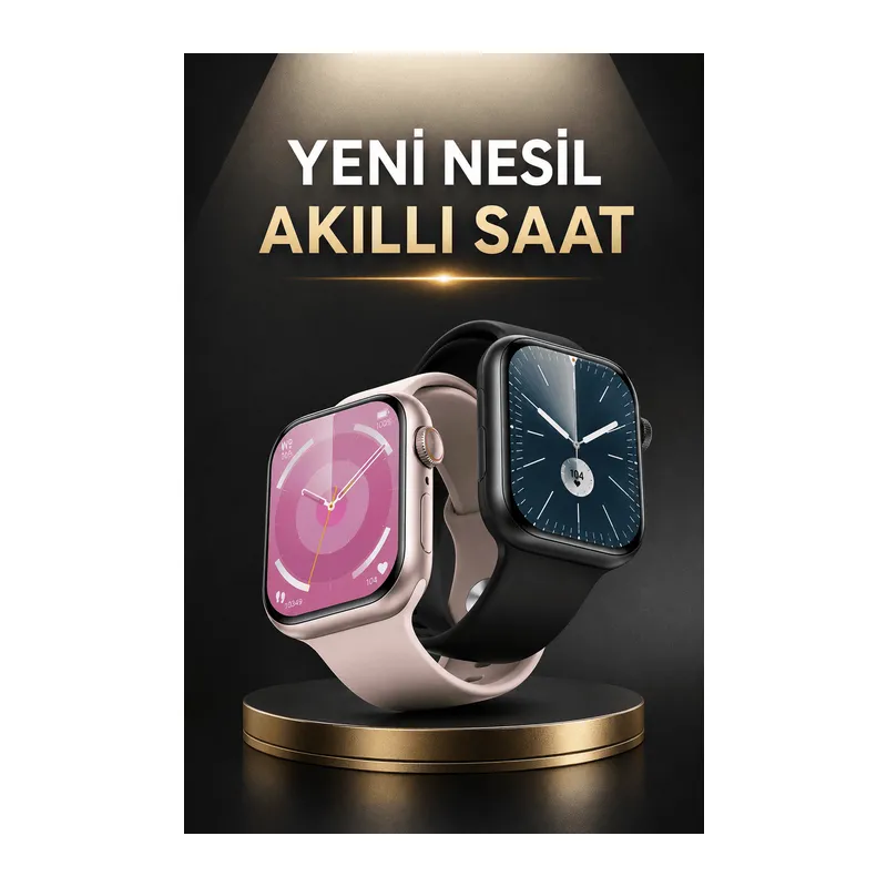Akıllı Saat Alarm ve Titreşim Uyku ve Sağlık Takibi GPS Uyumlu Nabız Ölçer Sesli Görüşme