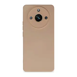 Realme 11 Pro Kılıf Nano içi Kadife Silikon - Pudra