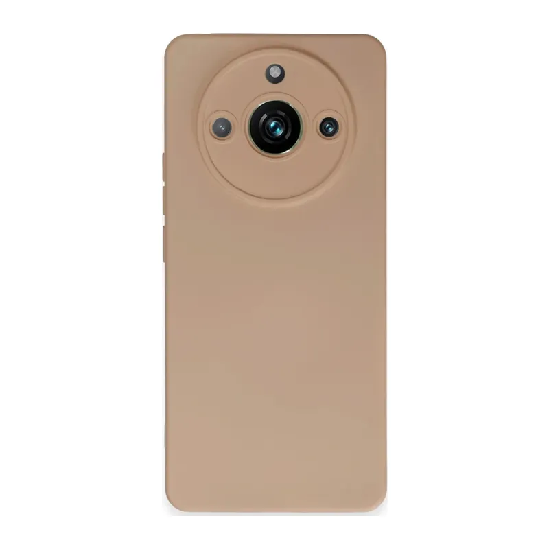 Realme 11 Pro Kılıf Nano içi Kadife Silikon - Pudra