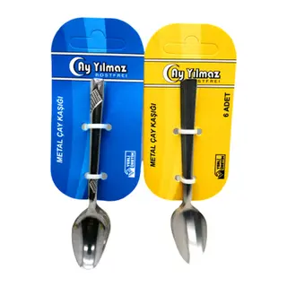 6 Parça Metal Çay Kaşık