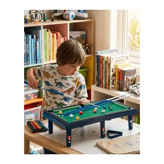 Mini Bilardo Oyunu Seti Evde Eğlenceli Masa Oyunu Çocuk ve Aile