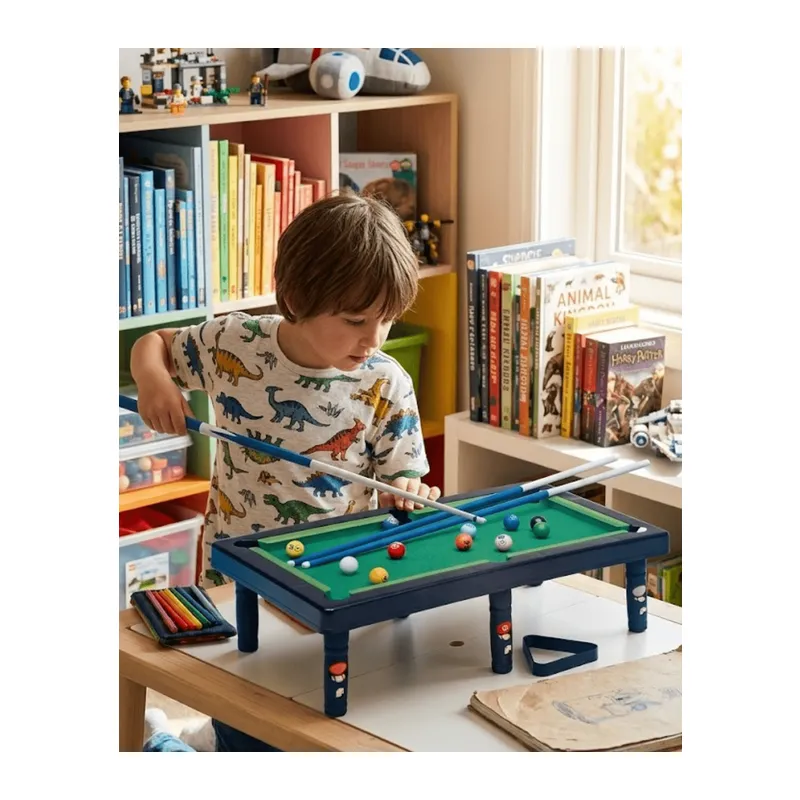 Mini Bilardo Oyunu Seti Evde Eğlenceli Masa Oyunu Çocuk ve Aile
