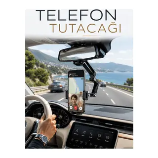 Katlanabilir Araç Telefon Tutucu Dikiz Aynasına Monte Telefon Standı