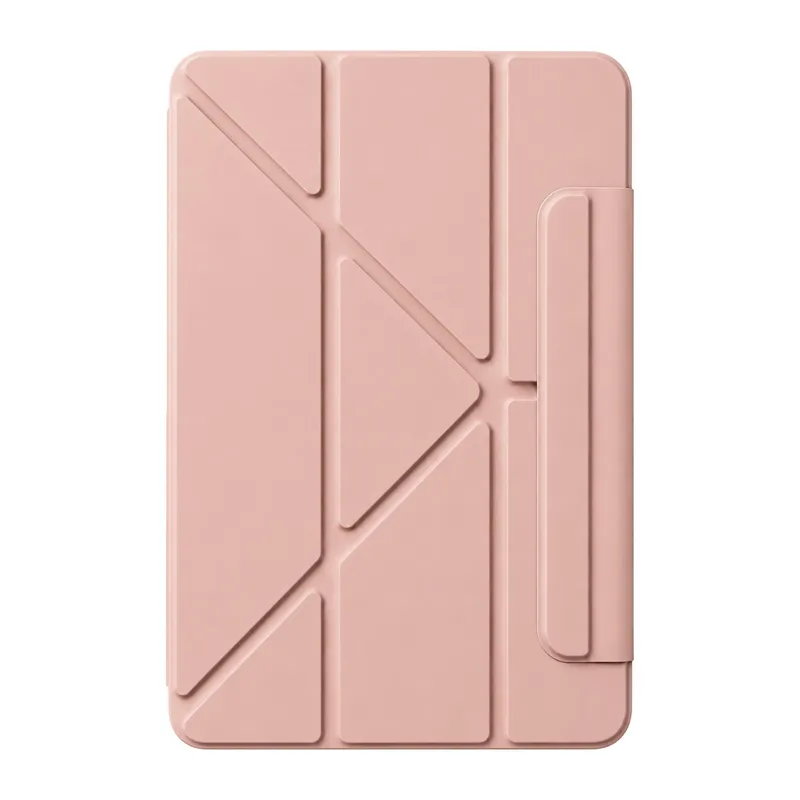 Apple iPad 2025 10.9 10.Nesil (A16) Edz Manyetik Standlı Tablet Kılıfı - Rose Gold