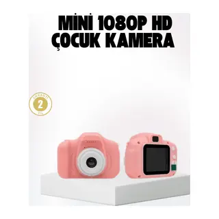 Çocuklar İçin Mini Fotoğraf Makinesi 8MP 1080P Video ve Darbeye Dayanıklı