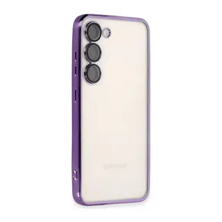 Samsung Galaxy S24 Plus Kılıf Razer Lensli Silikon - Mor