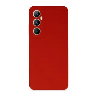 Realme C65 Kılıf First Silikon - Kırmızı