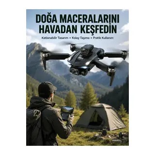 Canlı Görüntü Aktarımlı Çift Kameralı Uzaktan Kumandalı Drone