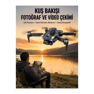 Ekranlı Kumandalı Katlanabilir Kamera Drone Hobi ve Günlük Kullanım