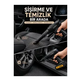Kablosuz Hava Pompası ve Vakumlu El Süpürgesi