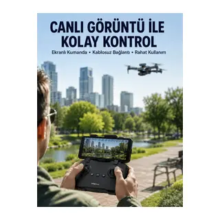 Havadan Çekim İçin Çift Kameralı Kompakt ve Kolay Taşınabilir Drone