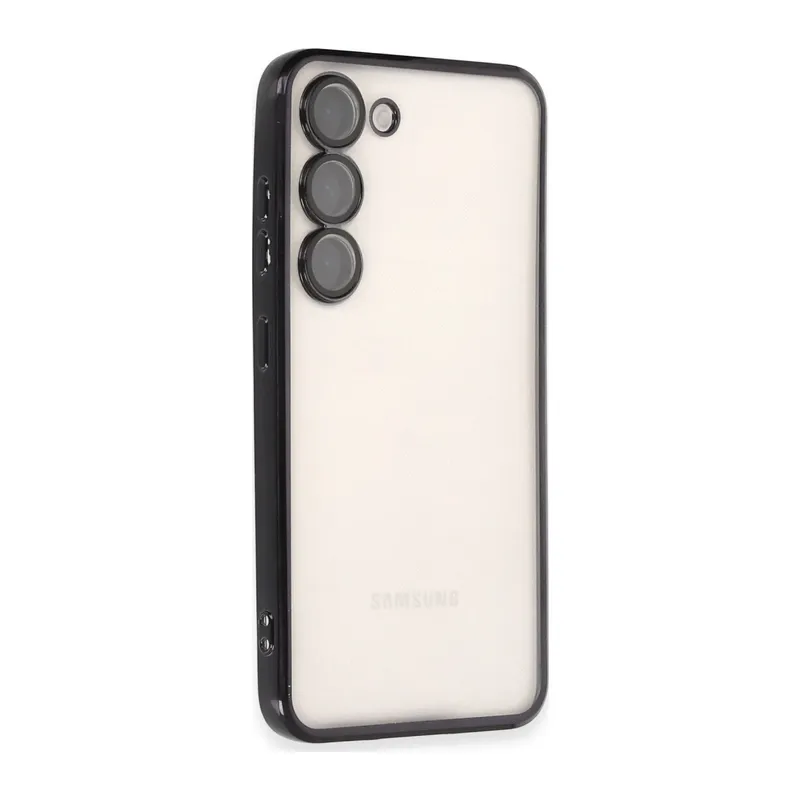 Samsung Galaxy S23 Kılıf Razer Lensli Silikon - Siyah