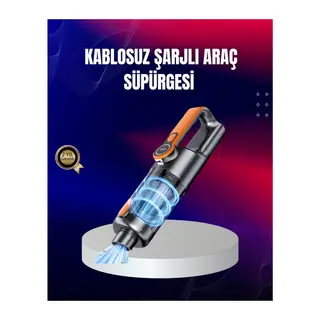 Taşınabilir Şarjlı El Süpürgesi Çok Yönlü Temizlik 5 Başlıklı Numaratör Hediyeli